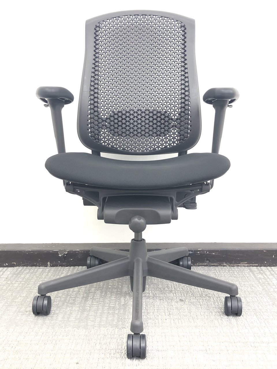 中古】セラチェア Herman Miller/ハーマンミラー 肘付ハイバック