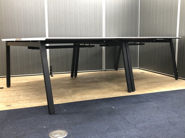コクヨ SAIBI-TX(サイビティーエックス) 収納脚 オープン＋1枚引き違い戸 テーブル奥行800mm用 木目天板… 