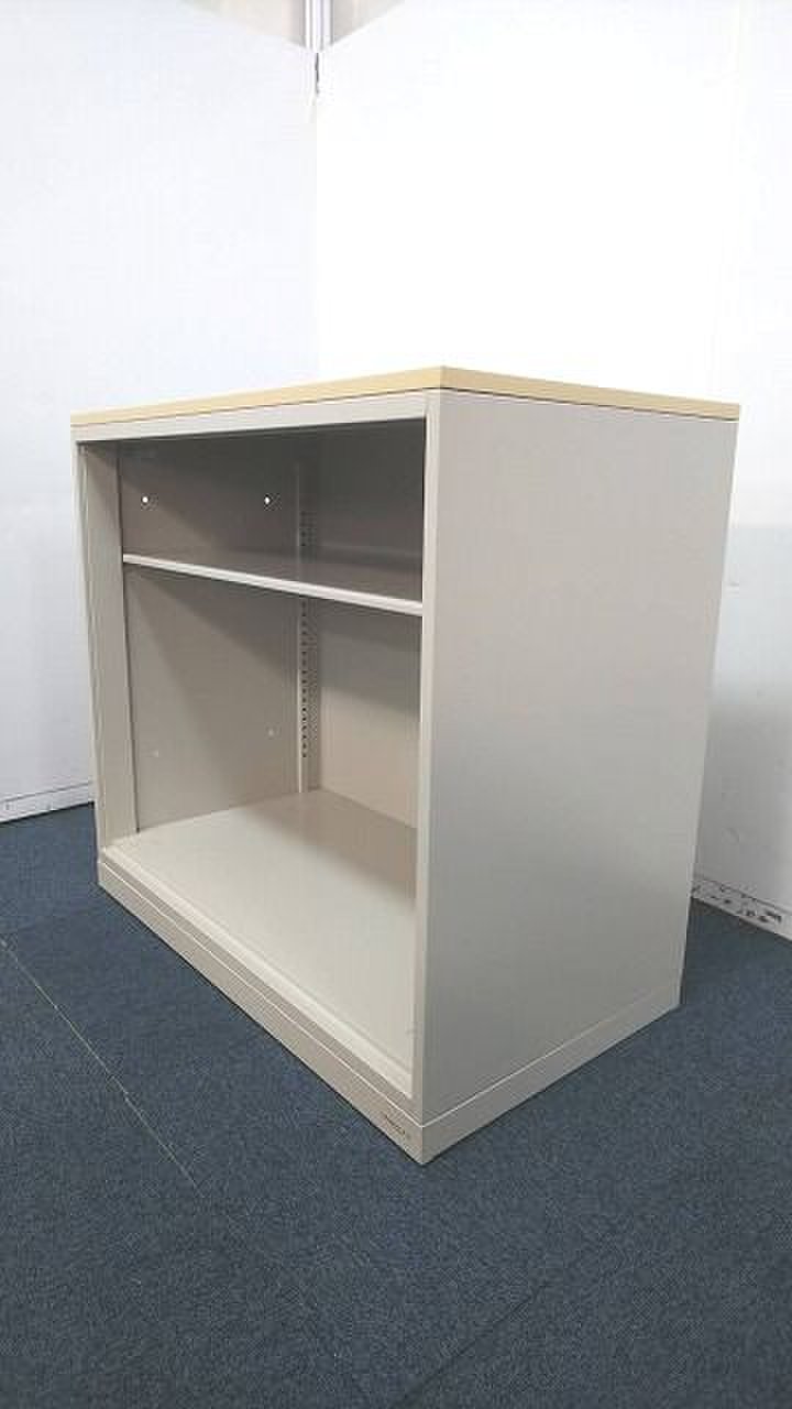 【定価約6万円！！窓下などにおすすめサイズ！！ナチュラルカラー天板付きオープン書庫の入荷です！！】■オカムラ
                        レクトライン 
                                    中古
            