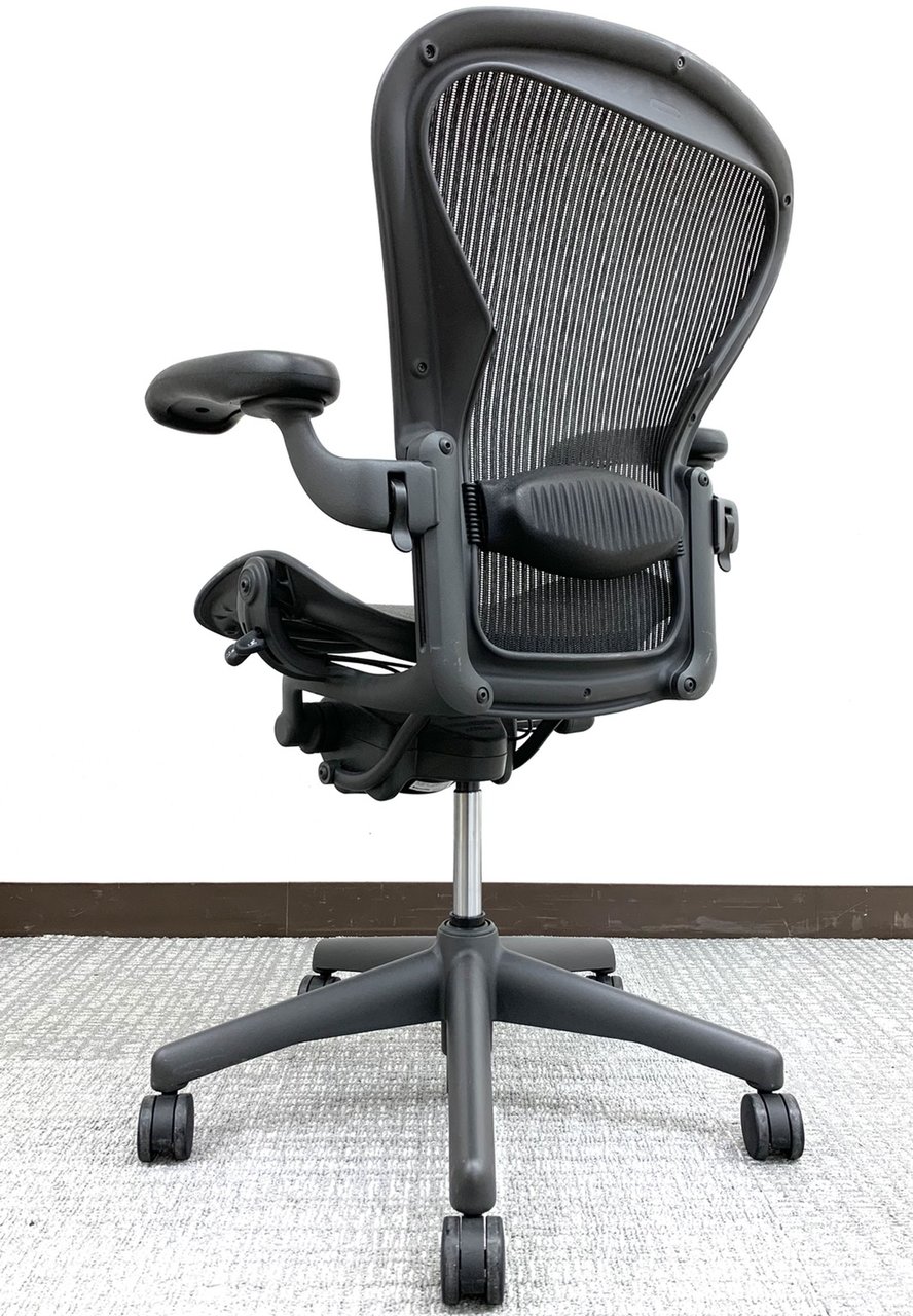 にゃんにゃんさん専用ハーマンミラーアーロンチェアAE113AWA-0005 PJ Herman Miller Aeron Chair Bサイズ AE113AWB PJ G1 BB BK 3D01
