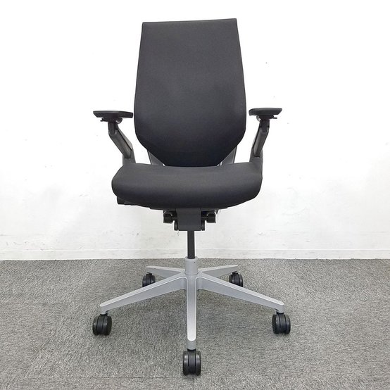 中古】ジェスチャー Steelcase/スチールケース 肘付ハイバックチェア