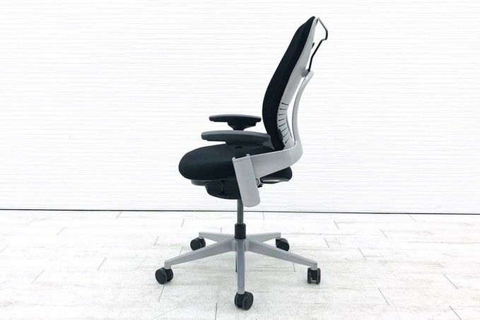 【中古】リープV2 LEAP-21100 Steelcase/スチールケース 肘付ハイバックチェア 329268