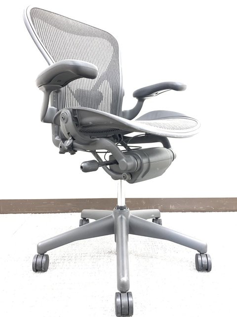 【中古】アーロンチェア（ポスチャー　フル装備） AE113PWB-0004 Herman Miller/ハーマンミラー 肘付ハイバックチェア  330424