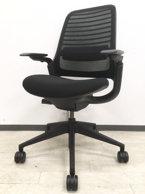 【中古】シリーズ1 チェア Steelcase/スチールケース 肘付ハイバックチェア 330861