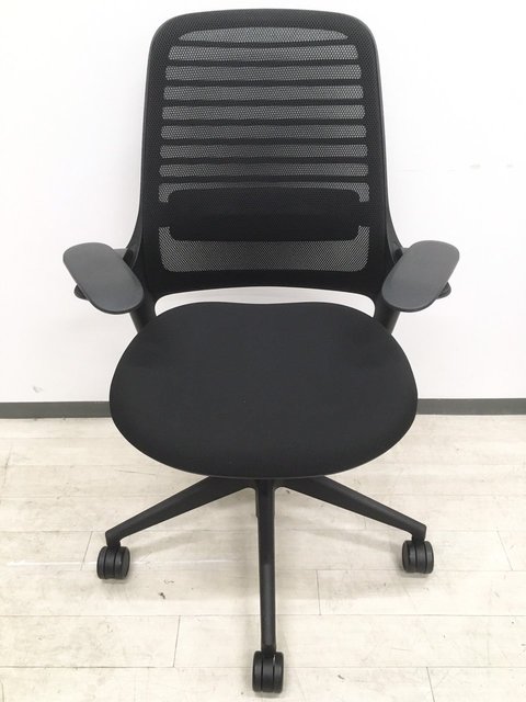 中古】シリーズ1 チェア Steelcase/スチールケース 肘付ハイバック