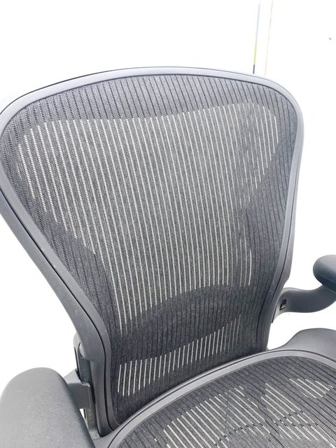 【中古】アーロンチェア（ランバー　フル装備） AE123AWB AJG1BBBK Herman Miller/ハーマンミラー 肘付ハイバックチェア  330968