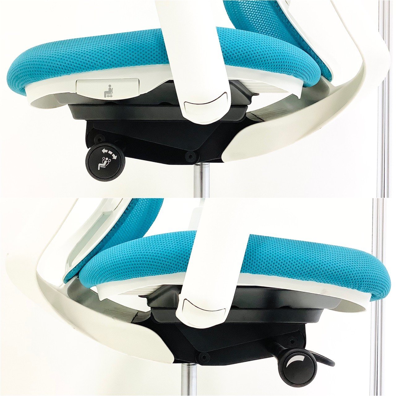 bl　オカムラ　シルフィーチェア　前傾機能　ハイバック　メッシュタイプ　中古 中古】シルフィーメッシュ オカムラ/okamura 肘付ハイバック