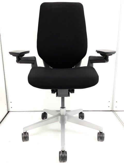 中古】ジェスチャー Steelcase/スチールケース 肘付ハイバックチェア