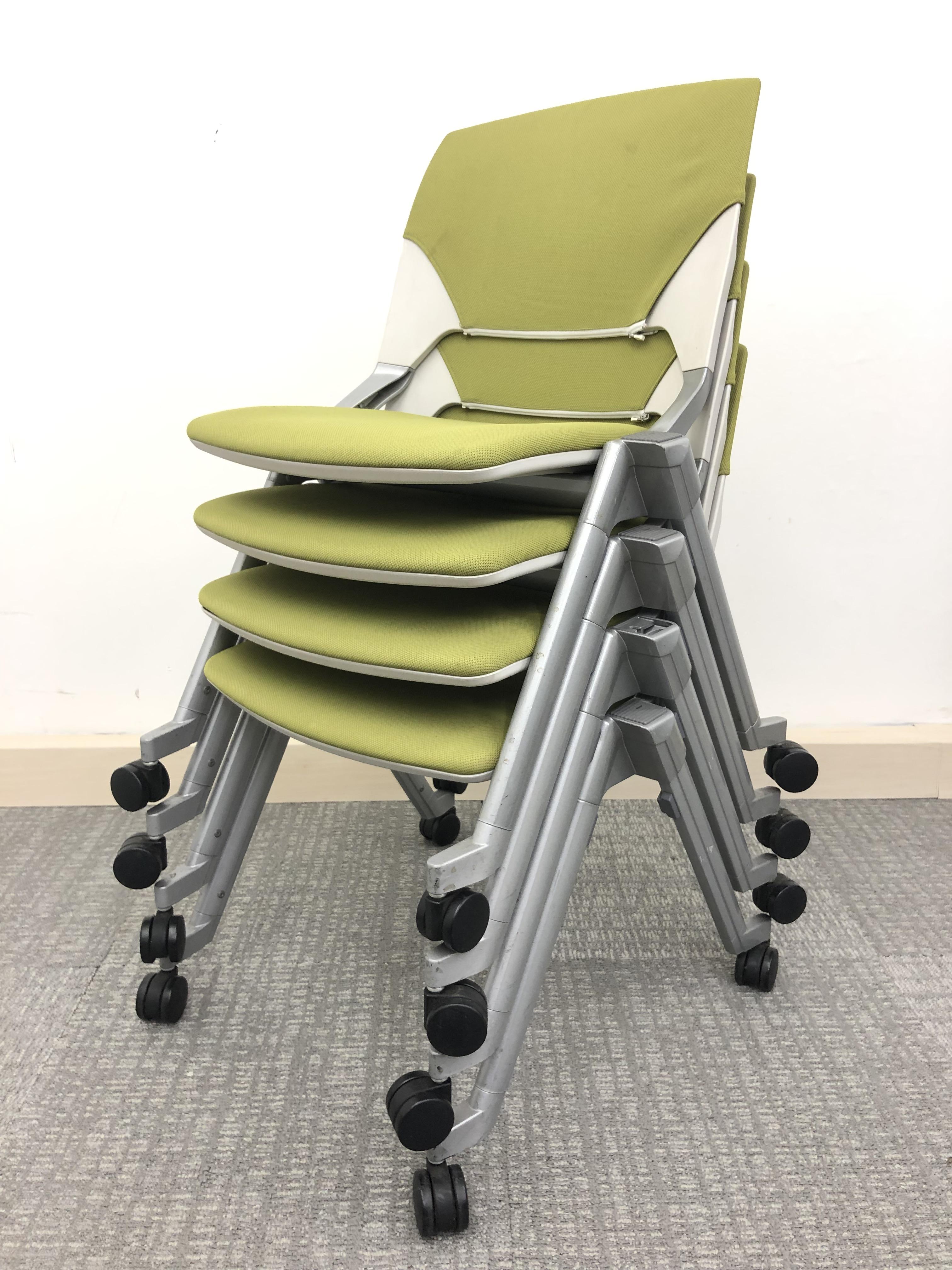 ■4脚1セット！！ 【縦にも横にも重ねられる便利なチェア！】 座面のクッションが以外と厚めで、 長時間の会議でも疲れにくいです。
                        FM-320シリーズ
                                    中古
            