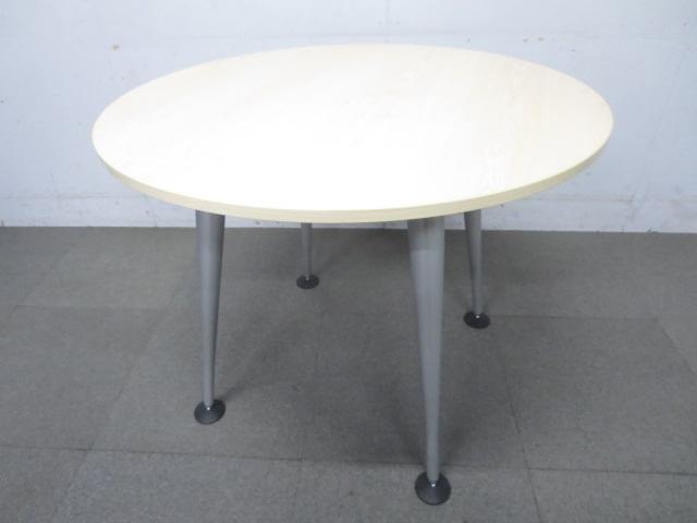 公式通販 《新品・送料無料》ヴァーサ　ラウンドテーブル(ブラウン)(ホワイト) カウンターテーブル