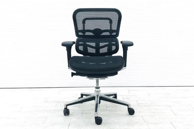 中古】ベーシック Ergohuman/エルゴヒューマン 肘付ハイバック