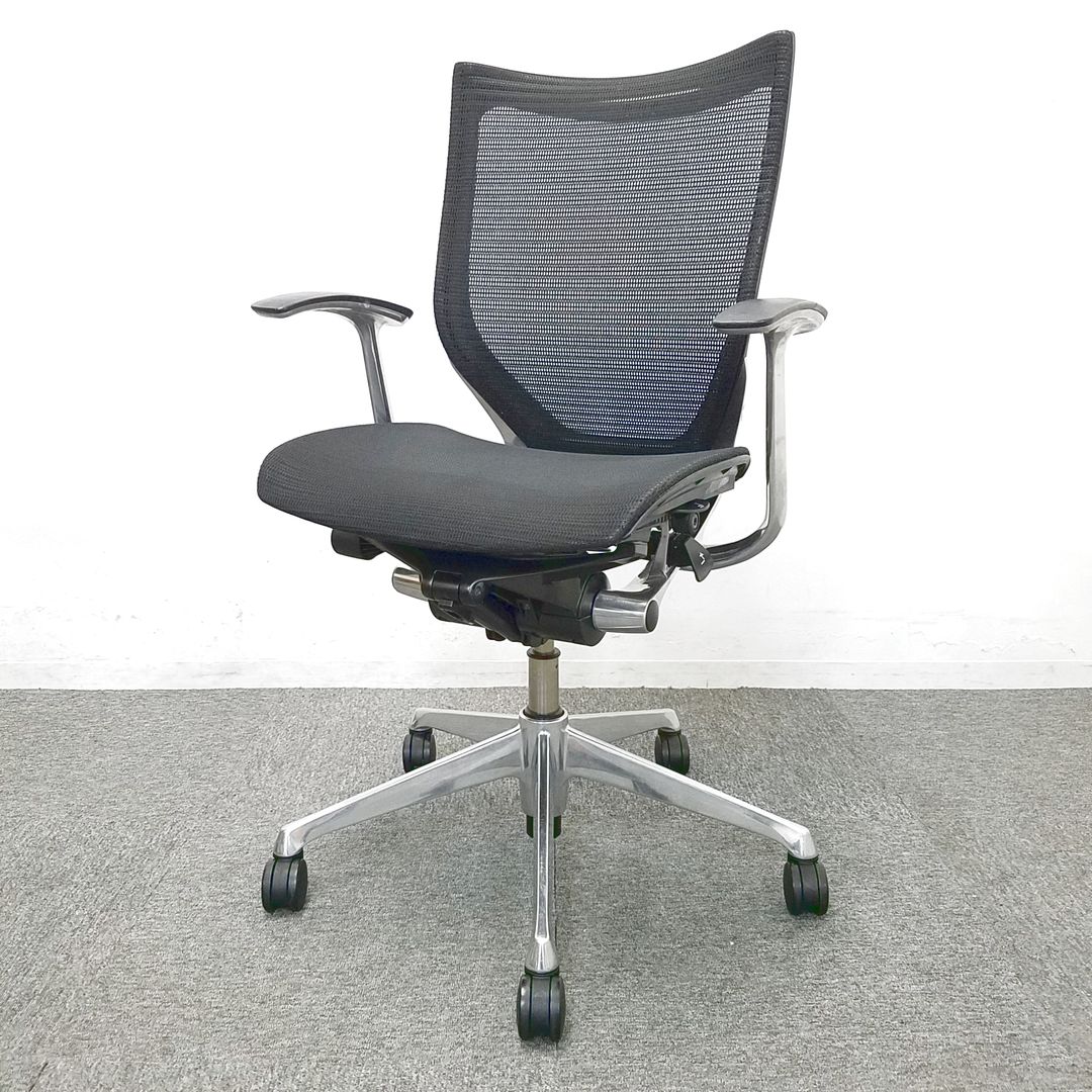 【中古 A(中古品)】Baron(バロン) CP43AR-FDH1 中古】バロンメッシュチェア CP43AR FDH1 オカムラ/okamura 肘付