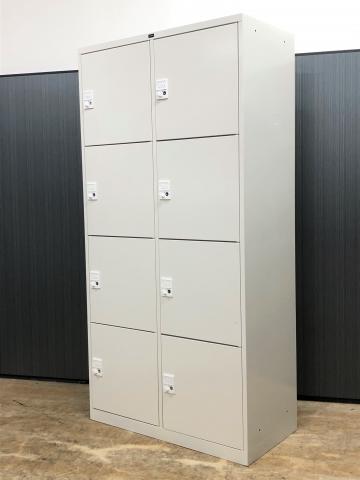 【8人用ロッカー】2列4段でパーソナルロッカーとしてもおすすめ！ダイヤル錠】ウチダ製　システムロッカー　
                        システム ロッカー
                                    中古
            
