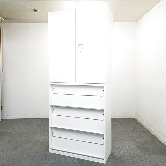 【特別特価】【1台限定】清潔感のあるオカムラのホワイト書庫が入荷しました！中古　ホワイト　書庫　キャビネット　オフィス家具　事務用品　棚　	【在庫入替】
                        レクトライン
                                    中古
            