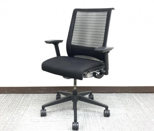 【中古】シンクチェア（2014年以前モデル） Steelcase/スチールケース 肘付ハイバックチェア 336450