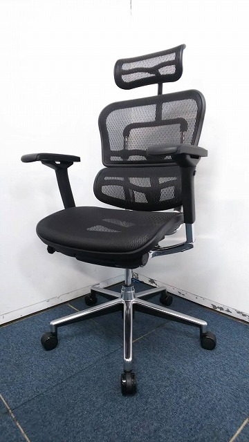 新古品】ベーシック Ergohuman/エルゴヒューマン 肘付ハイバックチェア 