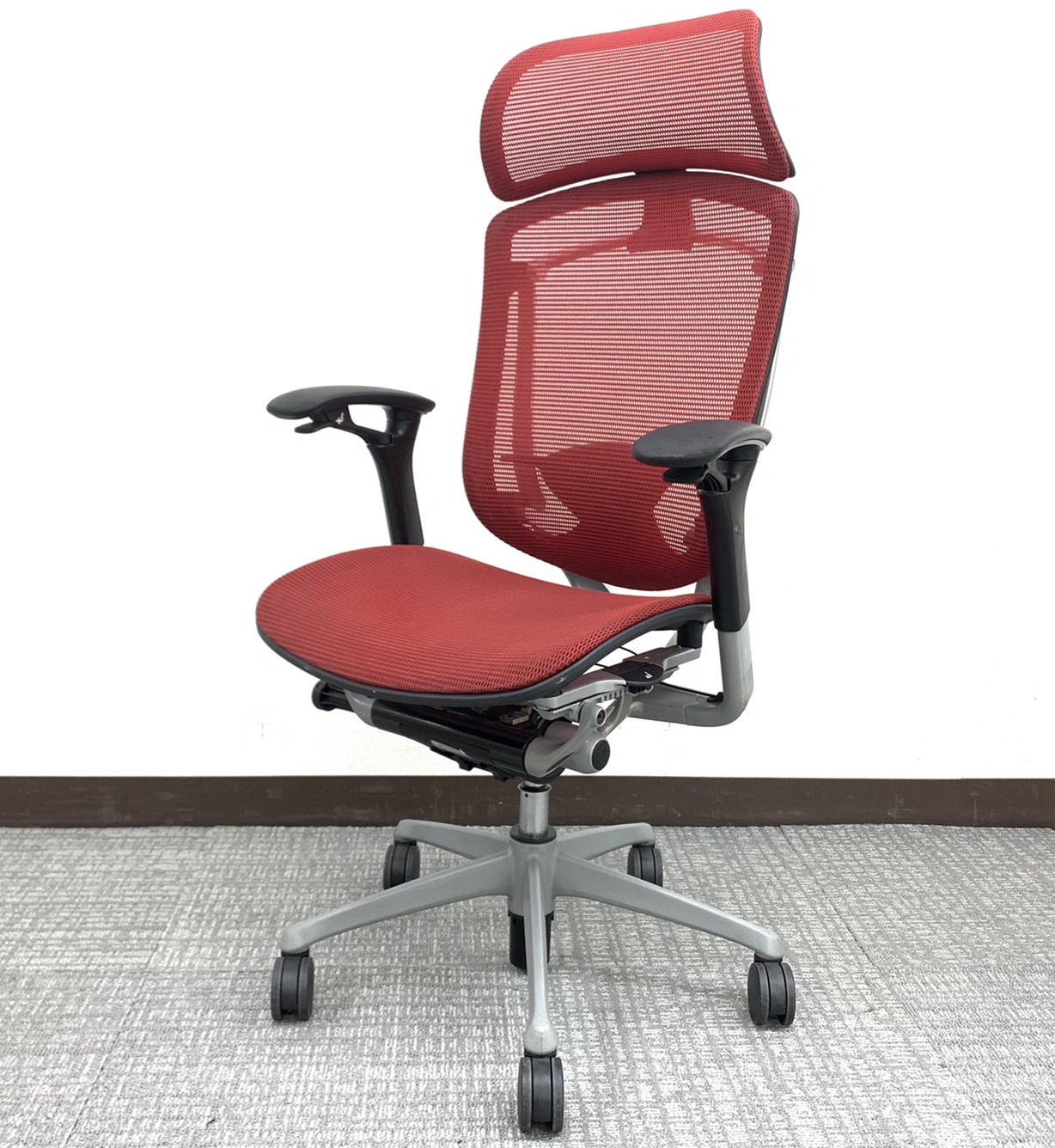 オカムラ オフィスチェア コンテッサ 可動肘 ヘッドレストCM32SB-FBF1 CM32SB FBF1 |オカムラ コンテッサ オフィスチェア スタンダード