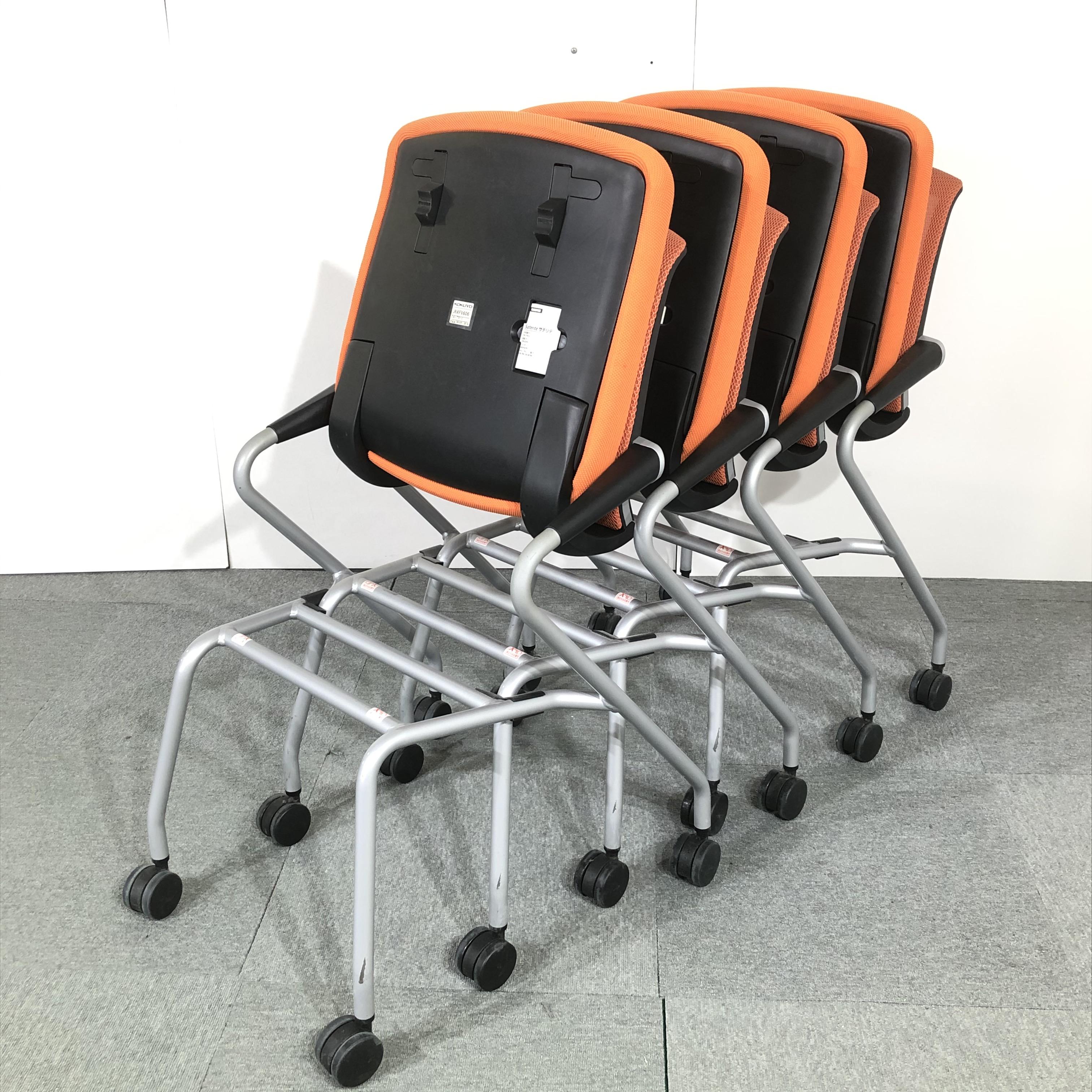 【5セット入荷】コクヨの人気チェアが入荷！　中古　メッシュ　ミーティングチェア　会議チェア　4脚セット　オフィス　家具　【関西倉庫在庫】
                        サテリテ（キャスタータイプ）
                                    中古
            