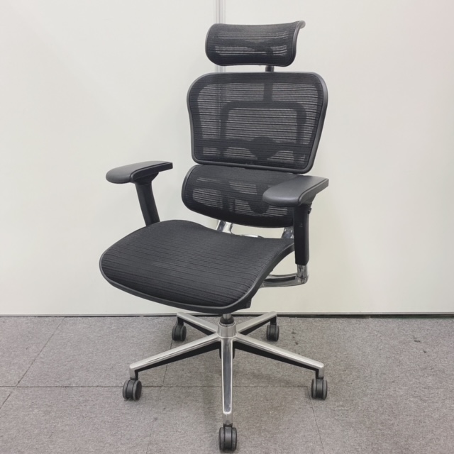 【美品】Ergohuman エルゴヒューマン ベーシック  チェア ハイバック 中古】ベーシック Ergohuman/エルゴヒューマン 肘付ハイバック