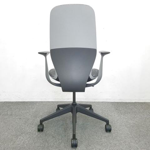 【中古】SILQ 418A000 Steelcase/スチールケース 肘付ハイバックチェア 344580