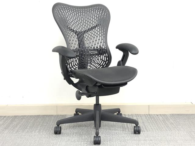 【中古】ミラアーム Herman Miller/ハーマンミラー 肘付ハイバックチェア 346794