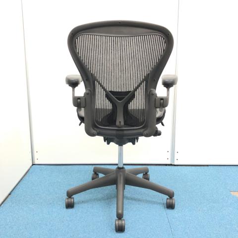 中古】アーロンチェア Herman Miller/ハーマンミラー 肘付ハイバック  