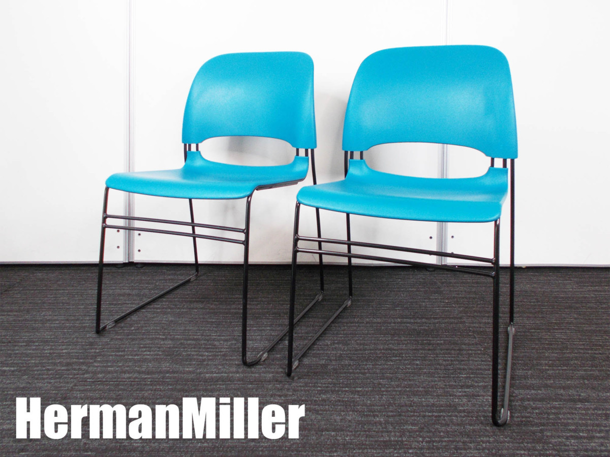 HermanMiller/ハーマンミラー　リメリックチェア 2脚セット　スタッキング / ミーティングチェア　ライトブルー
                        その他シリーズ
                                    中古
            