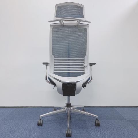 【中古】ベゼル アルミポリッシュ CRS-G2822E1 コクヨ/KOKUYO 肘付ハイバックチェア 350735