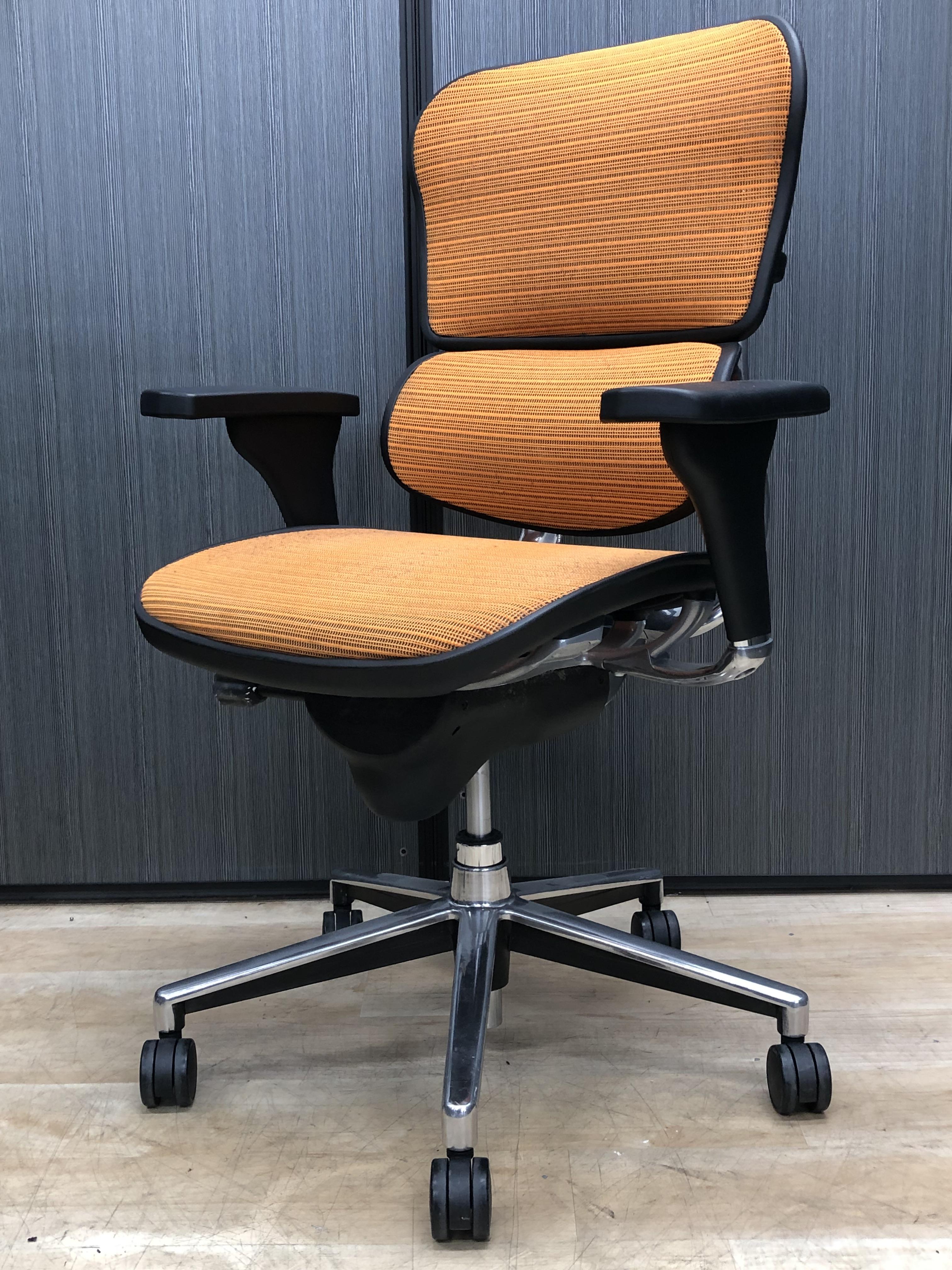 中古】ベーシック Ergohuman/エルゴヒューマン 肘付ハイバック