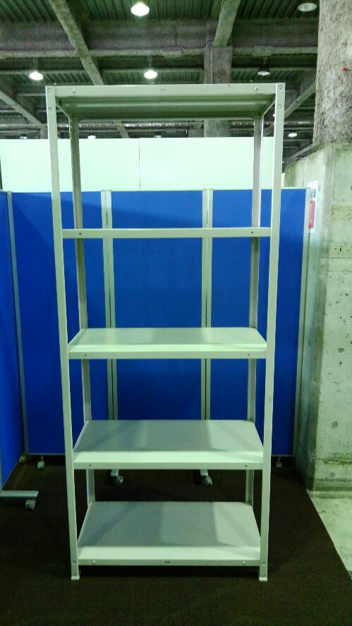 上下六角ボルト式タイプの中古ラックが6台入荷致しました！　天地5段　耐荷重：段/100kg　注)呼称W900/D300　実寸W890/D305
注2)画像はD450タイプですが、実物はD300タイプになります。
※マテハン本舗の中古商品は、千葉県柏市に在庫がございます。
                        その他シリーズ
                                    中古
            