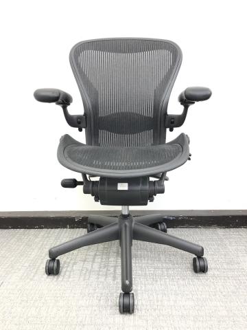 【中古】アーロンチェア Herman Miller/ハーマンミラー 肘付ハイバックチェア 353153