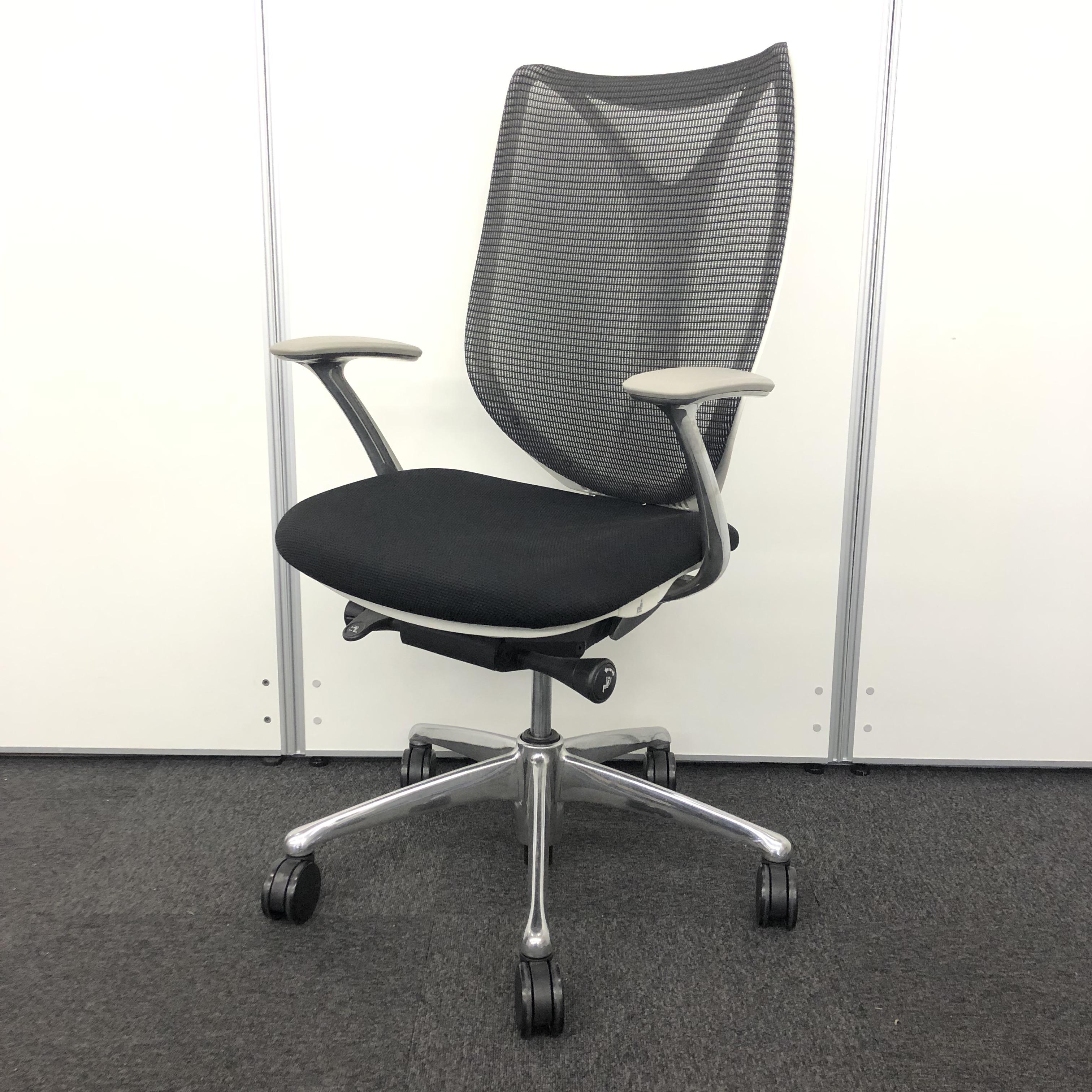 【中古】 サブリナ オカムラ/okamura 肘付ハイバックチェア 中古】サブリナ オカムラ/okamura 肘付ハイバックチェア 433271
