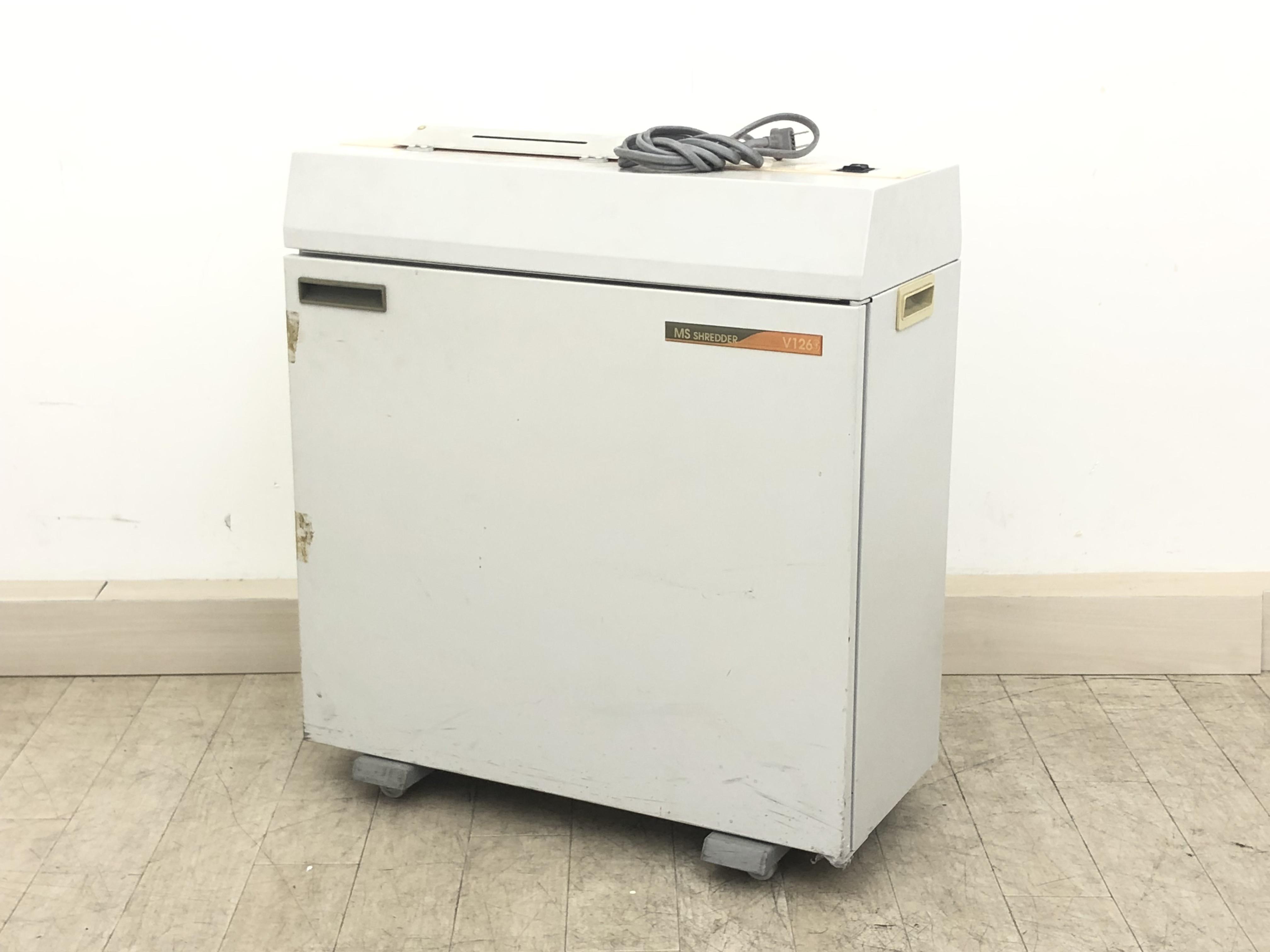 スリムなタイプでしっかりと裁断できる業務用シュレッダー入荷！使用感有のため特別価格にて！♦明光商会製
                        Vシリーズ
                                    中古
            