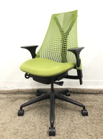 【中古】セイルチェア AS1YA23HA-0139　N2BKBB79BK9108 Herman Miller/ハーマンミラー 肘付ハイバックチェア  355132