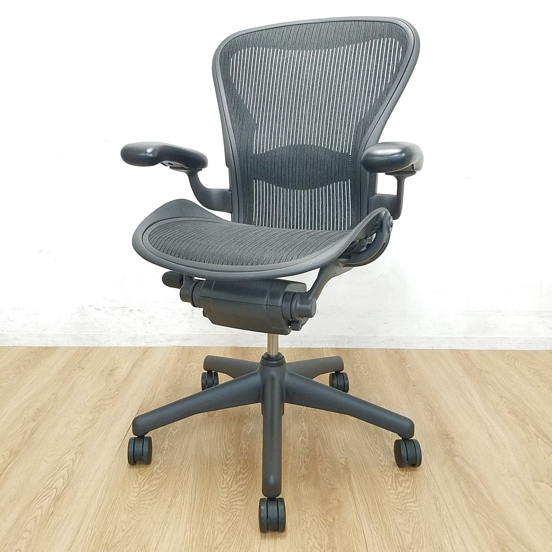 【中古】アーロンチェア Herman Miller/ハーマンミラー 肘付ハイバックチェア 356923