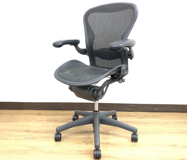 【中古】アーロンチェア（ランバー　フル装備） AE113AWB-0005 Herman Miller/ハーマンミラー 肘付ハイバックチェア 357884