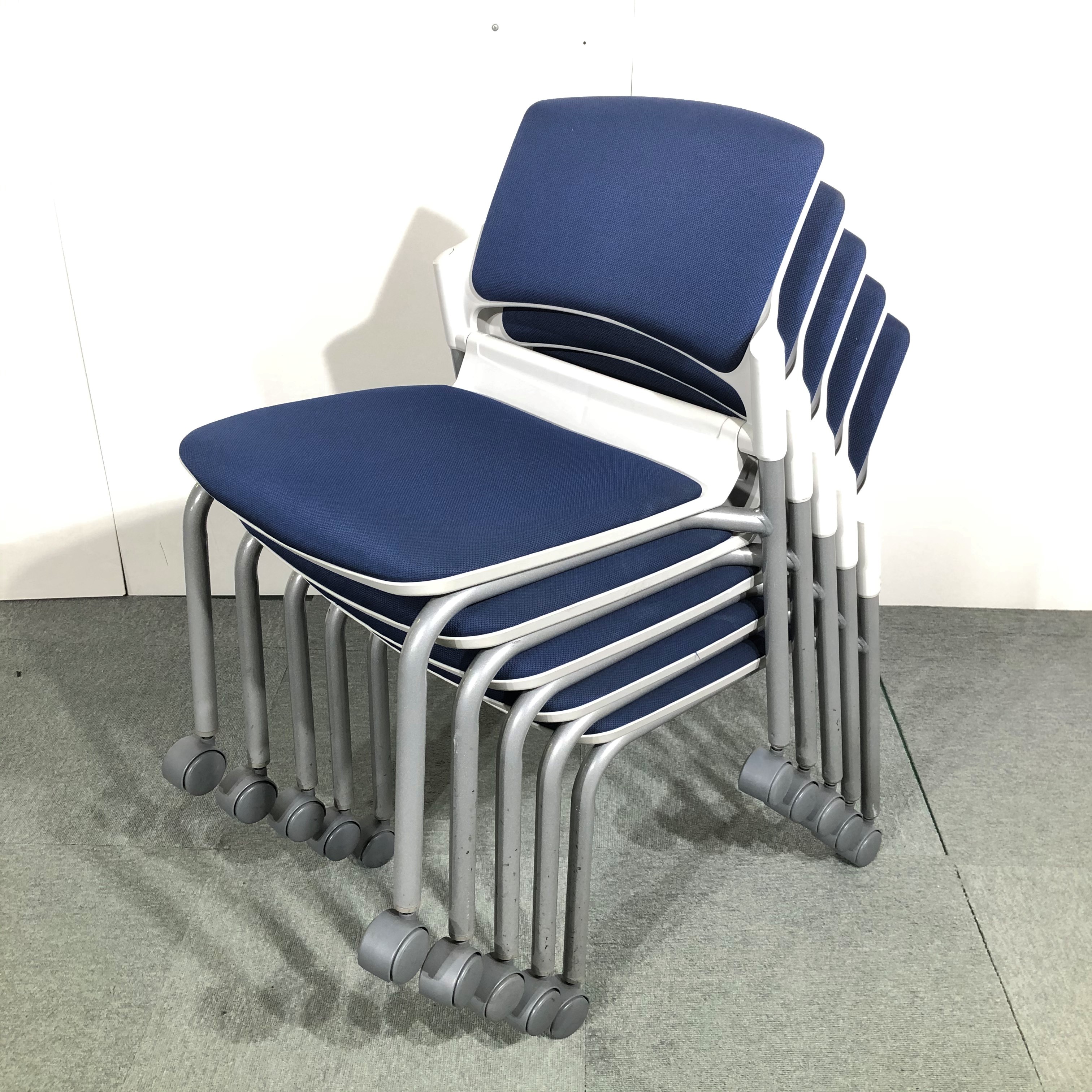 【4脚セット】ウチダ製　FM-180シリーズ　ネイビーブルー　スタッキングチェア！！【関西倉庫在庫】
                        FM-180
                                    中古
            