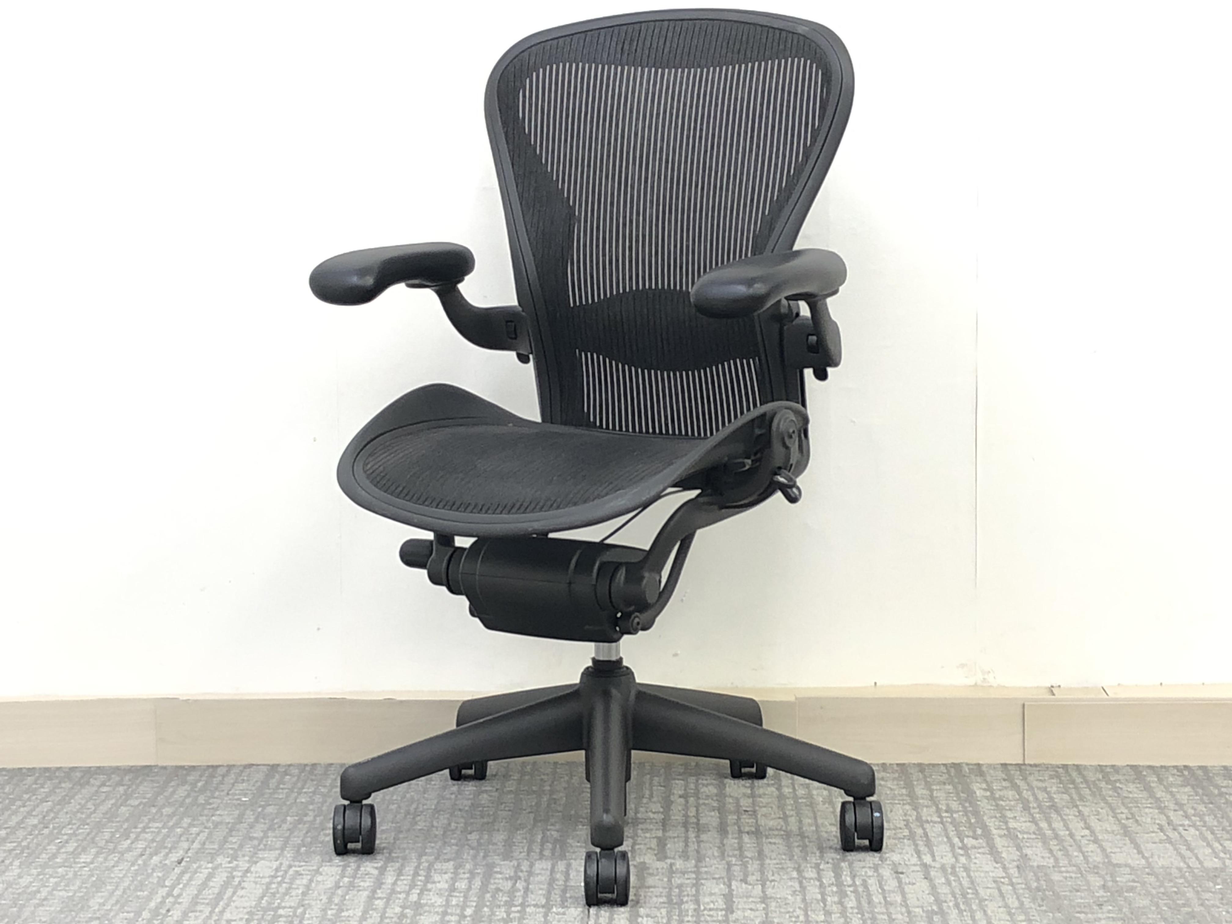 中古】アーロンチェア Herman Miller/ハーマンミラー 肘付ハイバック