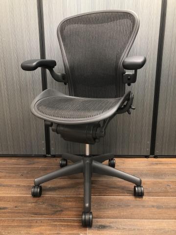 中古】アーロンチェア Herman Miller/ハーマンミラー 肘付ハイバック