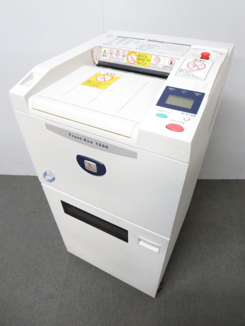 【KS】【簡単操作で大量の用紙を高速処理！】■業務用シュレッダー　Trust-Eco1500【機密保持能力が高い！】
                        Trust-Eco
                                    中古
            