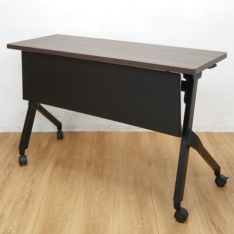 【11台入荷】オカムラ製サイドスタックテーブル入荷！ 中古　テーブル　コロナウイルス　飛沫防止　テレワーク　セミナー　W1200　幕板付き　フラプター　プライズウッドダーク
                        フラプター
                                    中古
            