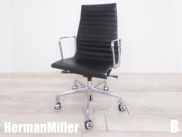 【中古】イームズ アルミナム Herman Miller/ハーマンミラー 肘付ハイバックチェア 365198