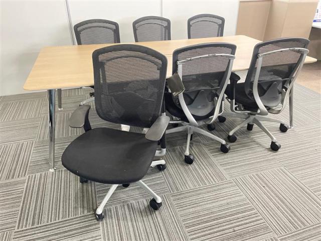 【特価商品】オカムラ家具セット販売！！テーブル+チェアセット！（ラティオ+コンテッサ6脚！）販売価格38万→28万！（別途配送費）
                        ラティオⅡ
                                    中古
            