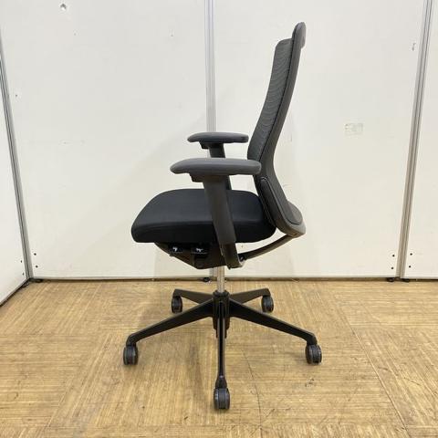 中古】コーラルメッシュ CQ85MR-FSH1 オカムラ/okamura 肘付ハイバック