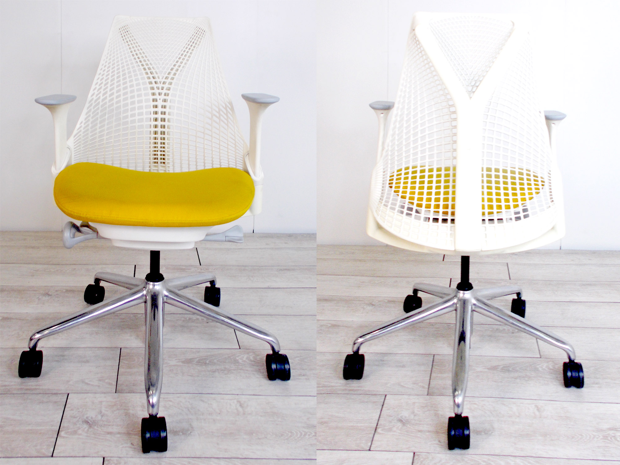 HermanMiller モダンファニチャーセールス 製ビンテージ チェア 美品 Herman Miller社製 アーロンチェア - アンティーク、ビンテージ