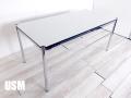 【展示品】USMハラー　ハラーテーブル　W1500　パールグレーラミネート