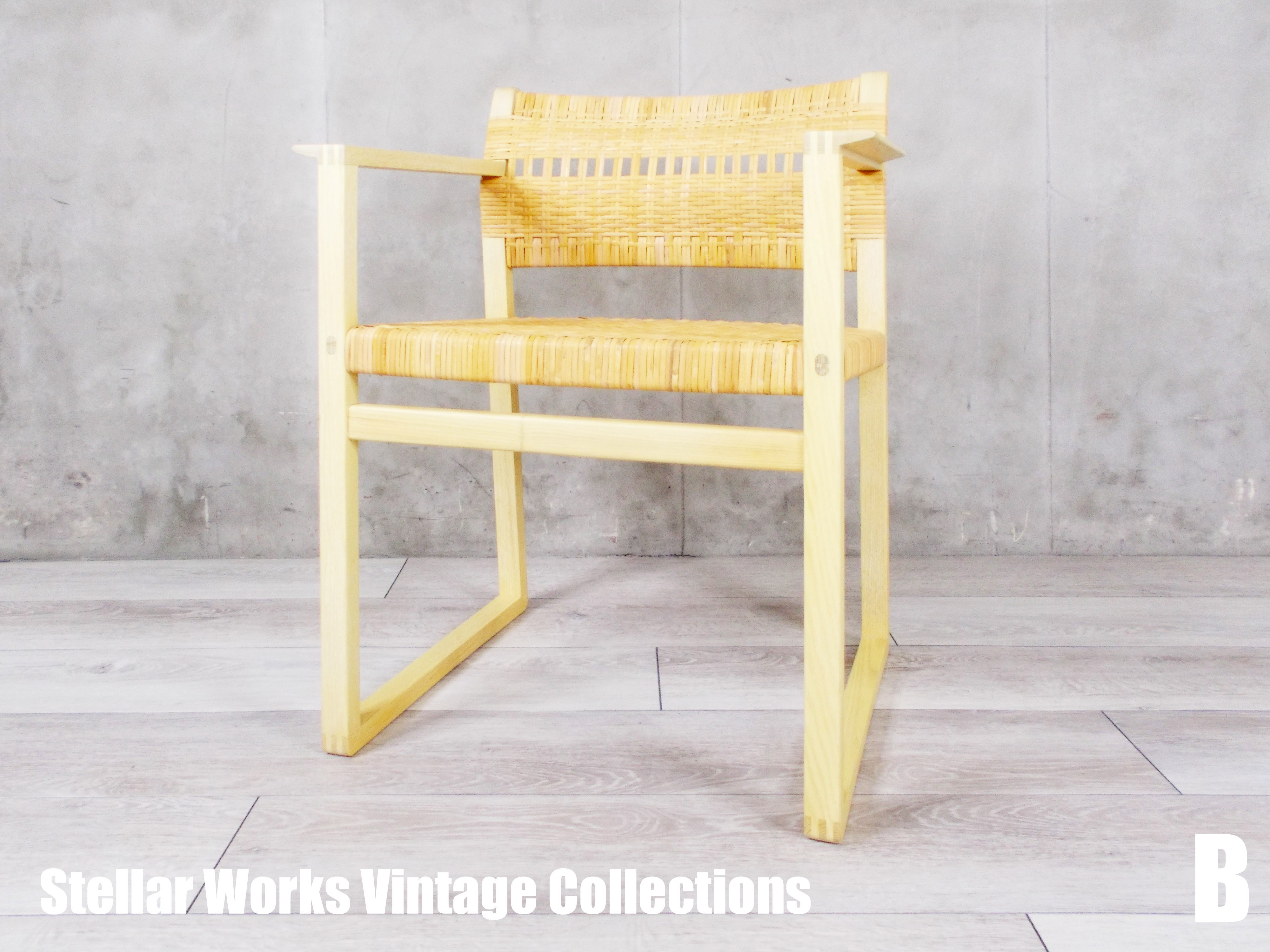 【未使用品】Stellar Works / ステラワークス ヴィンテージコレクション　BMライブラリーチェア　ボーエ・モーエンセン　ラタン
                        その他シリーズ
                                    新古品
            