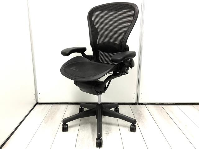 【中古】アーロンチェア（ランバー　フル装備） Herman Miller/ハーマンミラー 肘付ハイバックチェア 371108