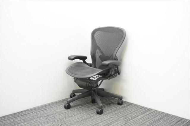 【中古】アーロンチェア（ポスチャー　フル装備） AE113AWB-0001 Herman Miller/ハーマンミラー 肘付ハイバックチェア  372162