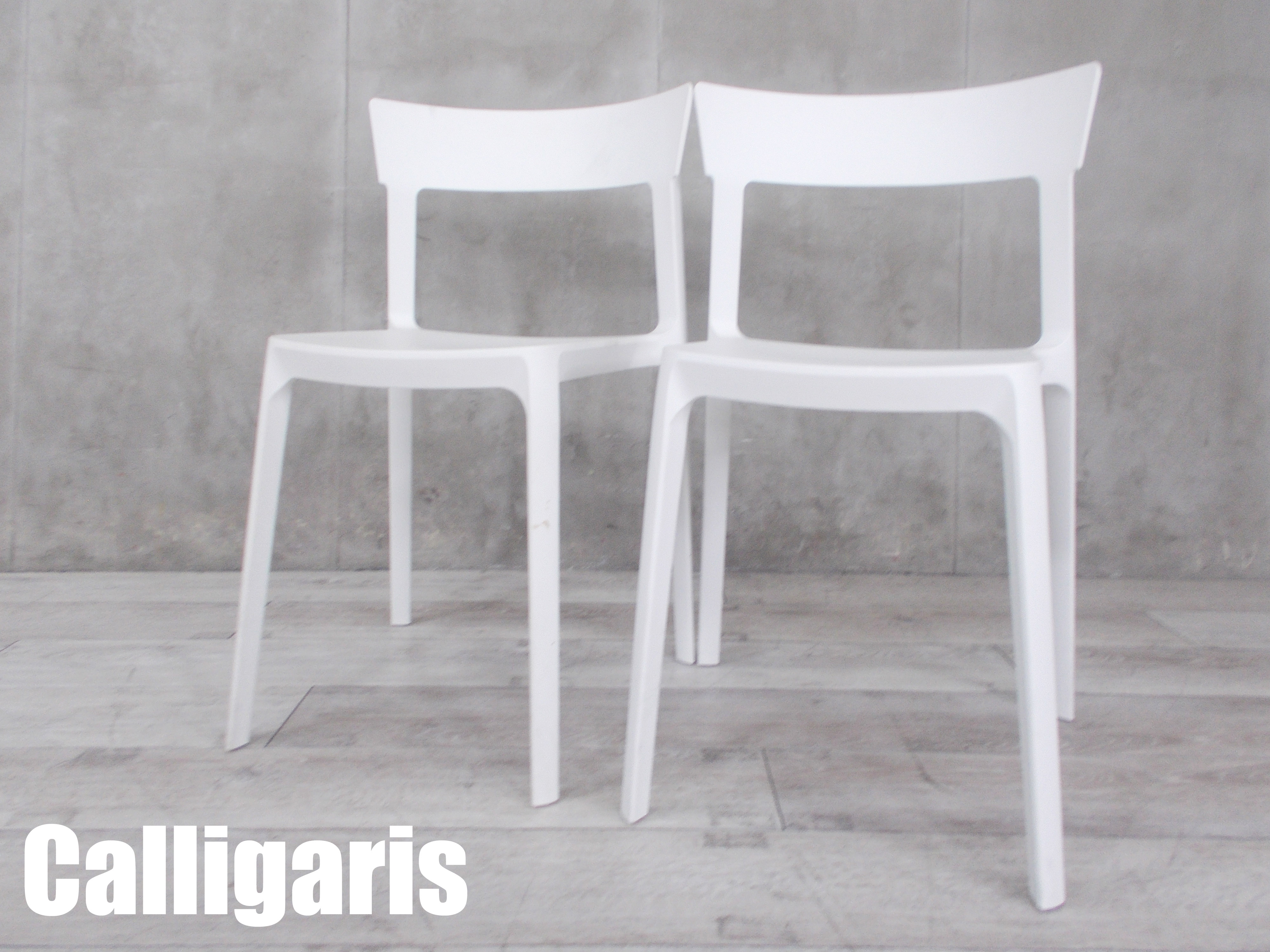 Calligaris/カリガリス　スキン ダイニングチェア ／ SKIN Dining chair2脚セット　イタリア　ホワイト
                        その他シリーズ
                                    中古
            